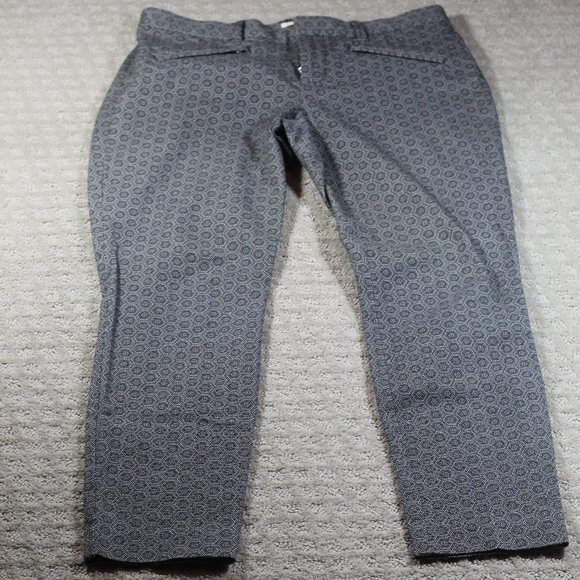 Gap Size 4R Hexagonal Dot Pattern Skinny Ankle Pants - Picture 1 of 7